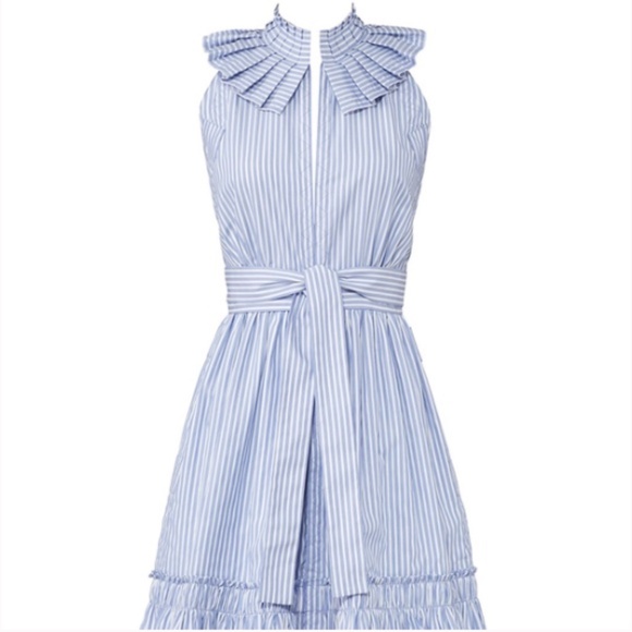 Alexis Briley Striped Tie Waist Halter Mini Dress XS - Picture 2 of 13